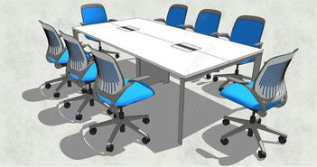 精品会议室与办公室桌椅SU模型素材 助力电脑动画设计的高效资源库